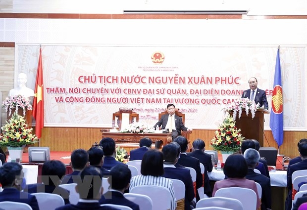 Chủ tịch nước mong kiều bào tại Campuchia giữ gìn tiếng Việt và văn hóa Việt