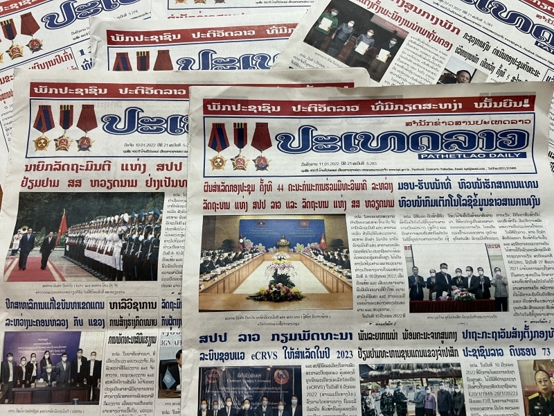 Truyền thông Lào tiếp tục đưa tin đậm nét về chuyến thăm Việt Nam của Thủ tướng Lào