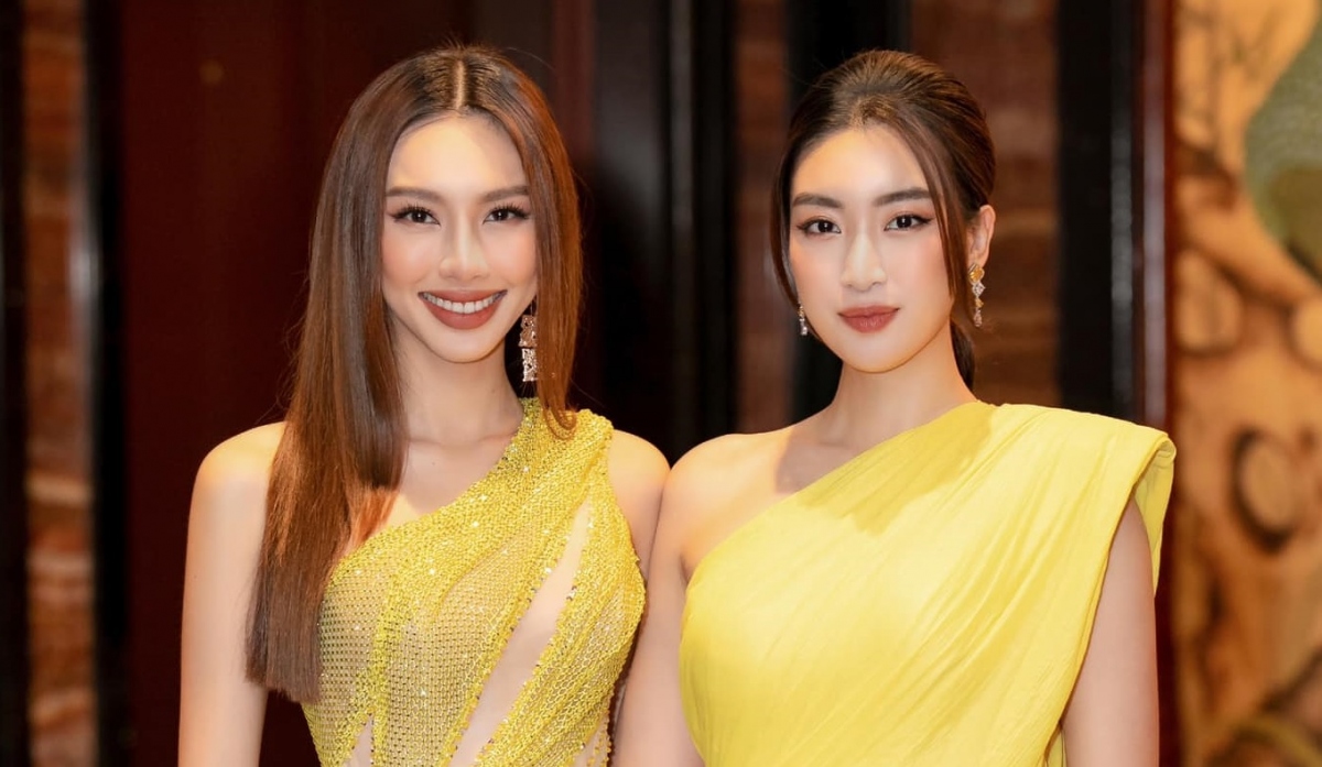Hoa hậu Thùy Tiên khoe thân hình quyến rũ với đầm vàng lấp lánh, "đọ sắc" cùng Đỗ Mỹ Linh