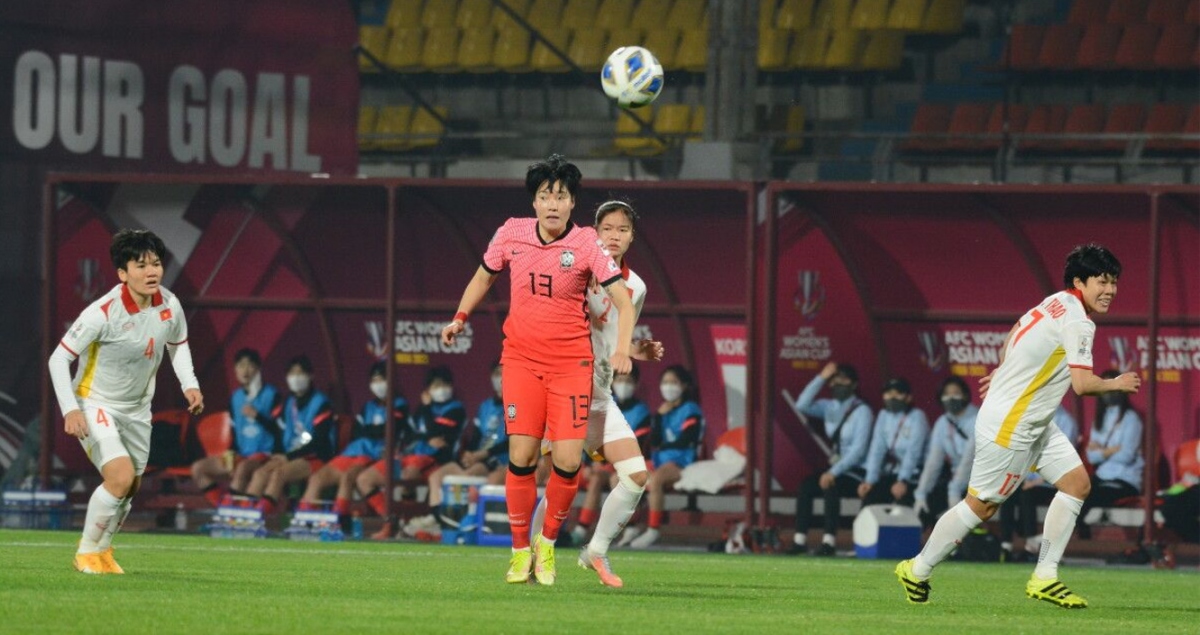 Chiến đấu hết mình, ĐT nữ Việt Nam chỉ thua Hàn Quốc 0-3