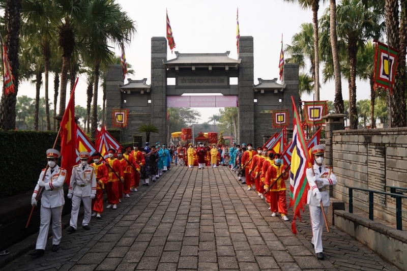 TP.HCM tổ chức lễ dâng cúng bánh tét lên Quốc tổ Hùng Vương dịp Tết Nguyên đán 2022