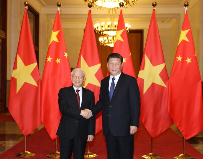 Lãnh đạo Việt Nam-Trung Quốc trao đổi điện mừng nhân 72 năm thiết lập quan hệ ngoại giao