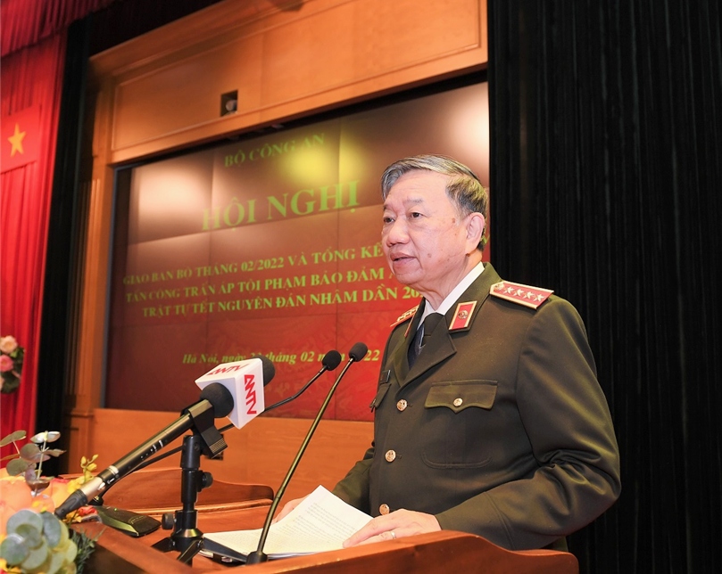 Bộ trưởng Công an Tô Lâm: Tập trung giải quyết các vụ án được dư luận quan tâm
