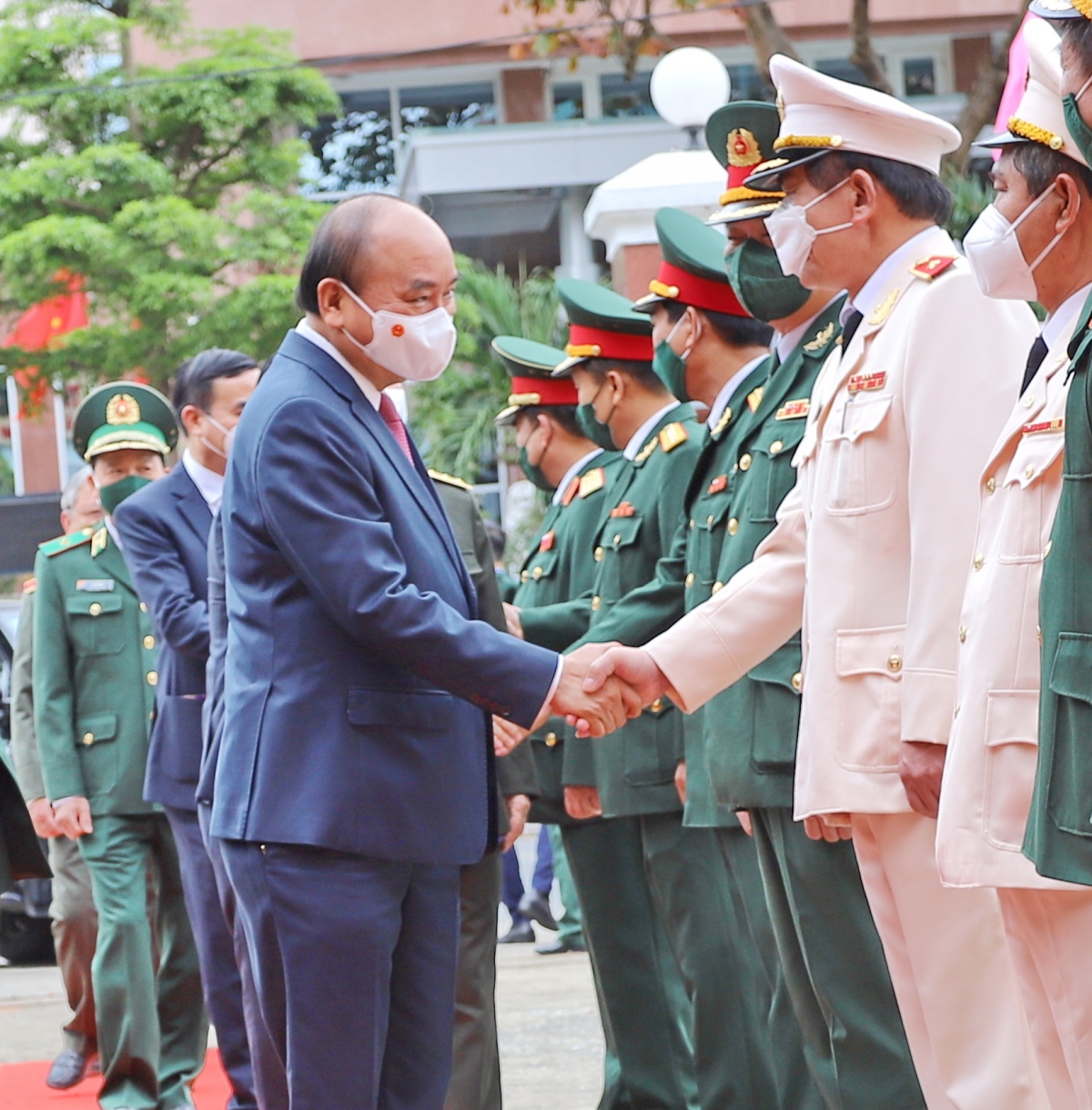 Chủ tịch nước Nguyễn Xuân Phúc chúc Tết tại Đà Nẵng