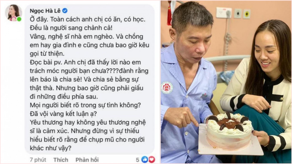 Chuyện showbiz: Vợ nghệ sĩ Công Lý lên tiếng sau khi bị chỉ trích trách móc bạn bè