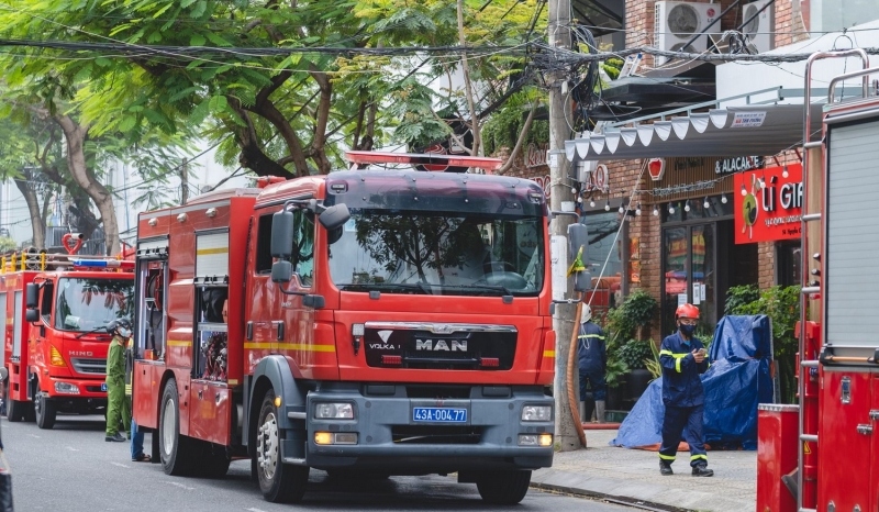 Kịp thời dập tắt đám cháy nhà hàng ở Đà Nẵng