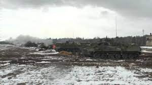 Dàn xe tăng hùng hậu của Nga tập trận chung với Belarus gần biên giới Ukraine
