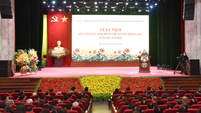 Hà Nội kỷ niệm 120 năm ngày sinh đồng chí Nguyễn Phong Sắc 