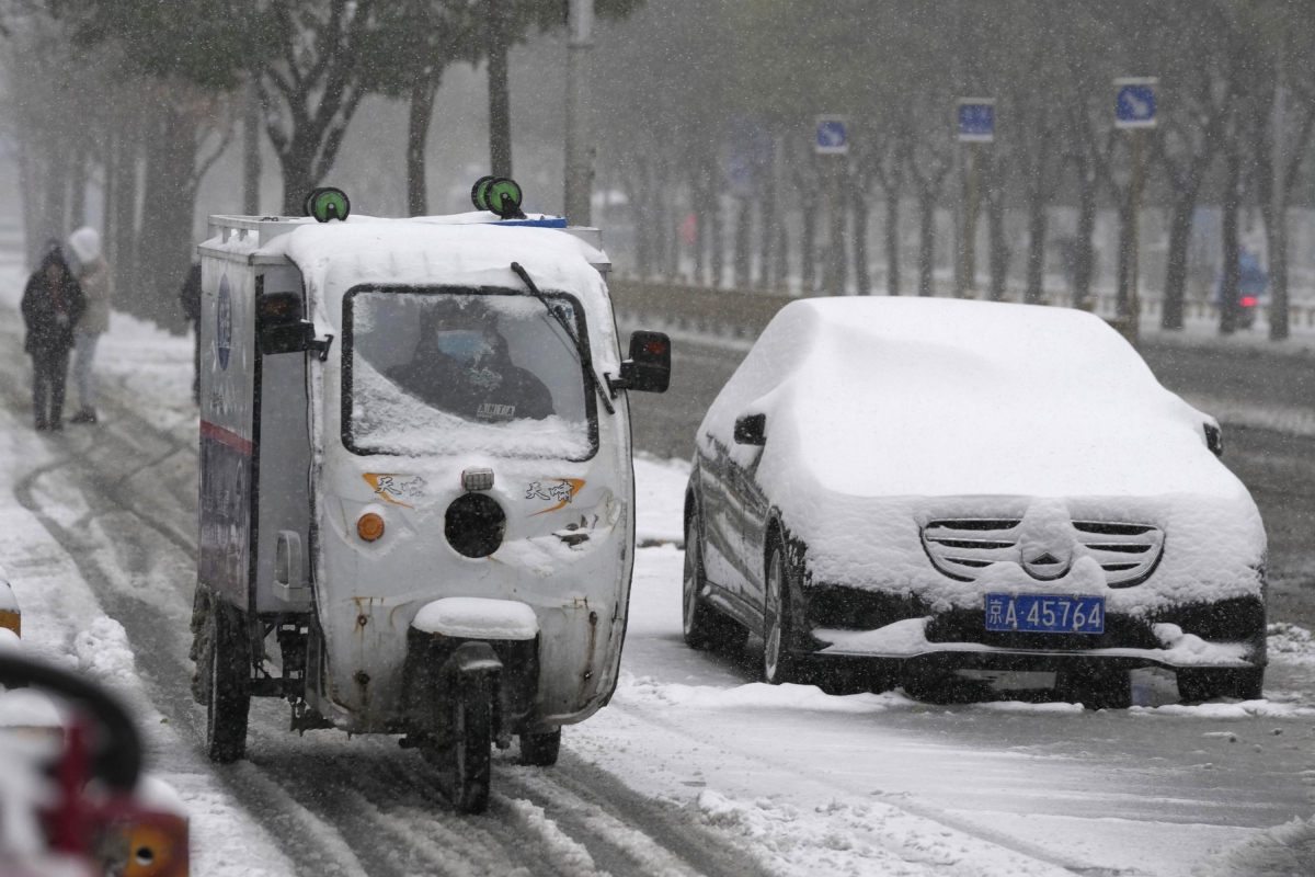 Đợt mưa tuyết mới ảnh hưởng ít nhất 25/31 tỉnh ở Trung Quốc