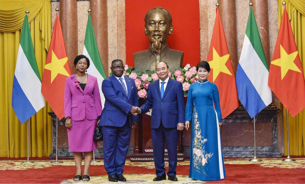 Toàn cảnh chuyến thăm chính thức Việt Nam của Tổng thống Sierra Leone và phu nhân
