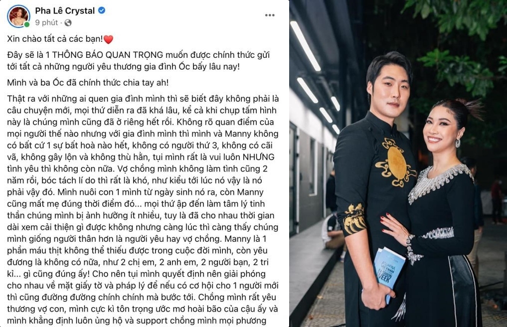 Chuyện showbiz: Ca sĩ Pha Lê xác nhận ly hôn chồng người Hàn Quốc