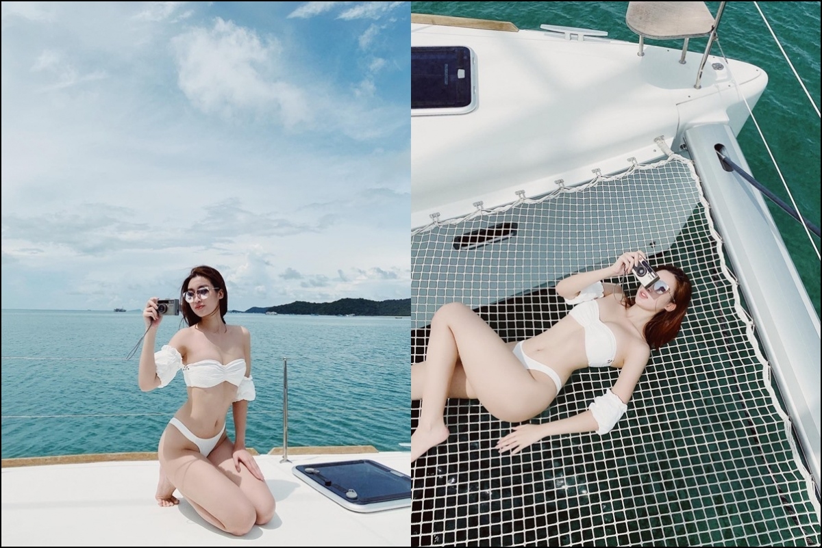 Chuyện showbiz: Hoa hậu Đỗ Mỹ Linh diện bikini gợi cảm hút mắt