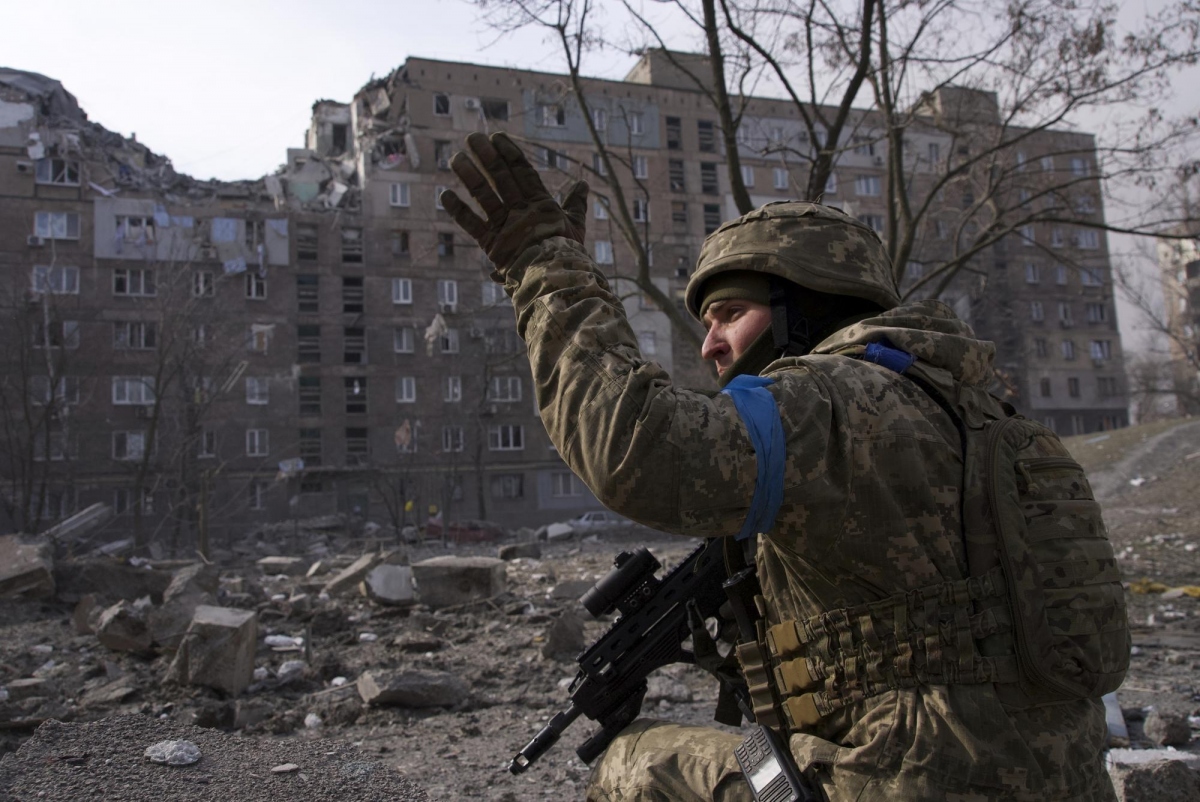 Hình ảnh Ukraine trong ngày thứ 18 xảy ra chiến sự với Nga