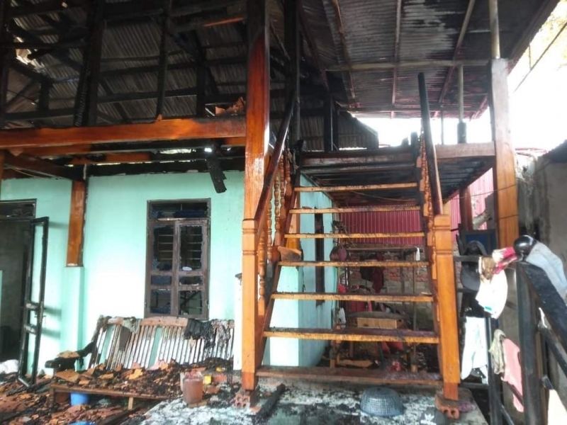 Cháy nhà sàn khiến 1 người tử vong ở Sơn La