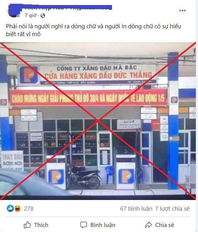 Công an Bắc Giang triệu tập người đăng ảnh sai sự thật để "câu view" trên Facebook