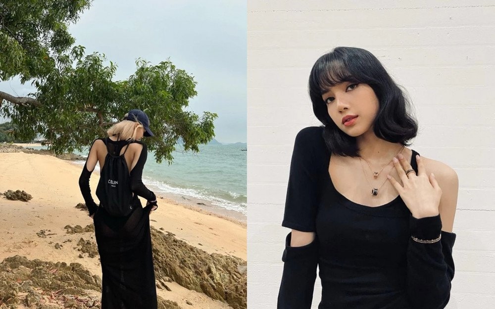 Lisa (BLACKPINK) khoe dáng nuột nà với đầm maxi xuyên thấu