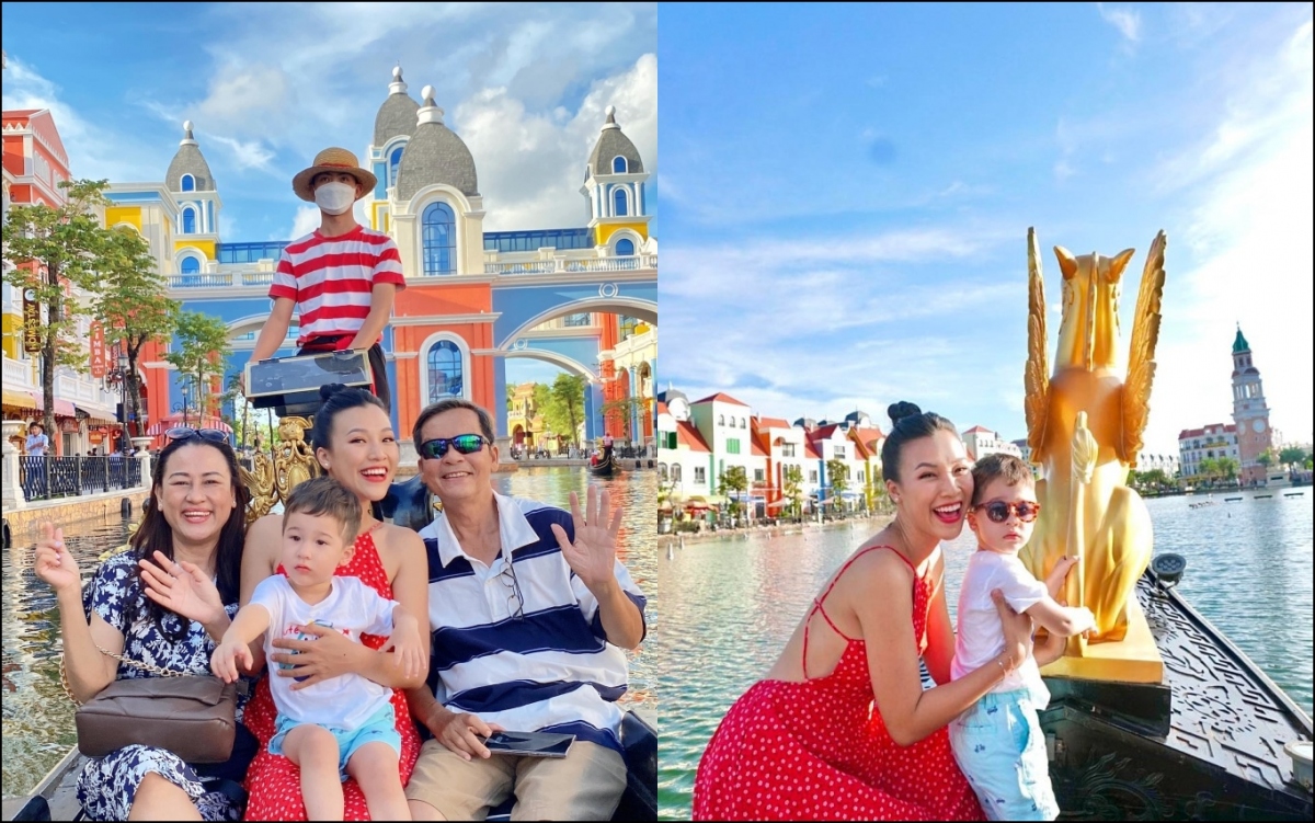 Chuyện showbiz: Á hậu Hoàng Oanh đưa con trai đi du lịch Phú Quốc