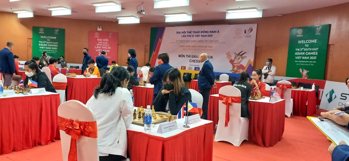 SEA Games 31: Việt Nam có HCV ở nội dung đồng đội nam cờ nhanh