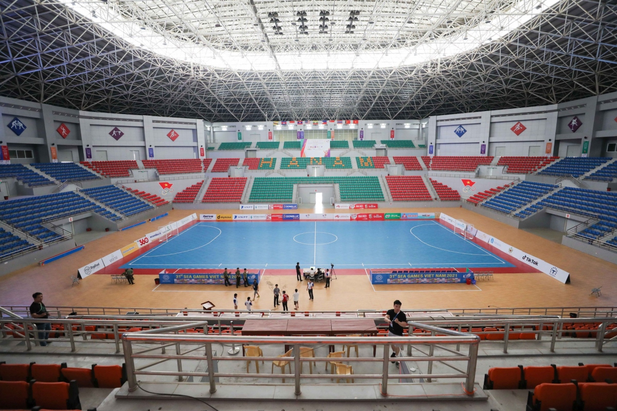 Cận cảnh nhà thi đấu thể thao tỉnh Hà Nam trước "giờ G"