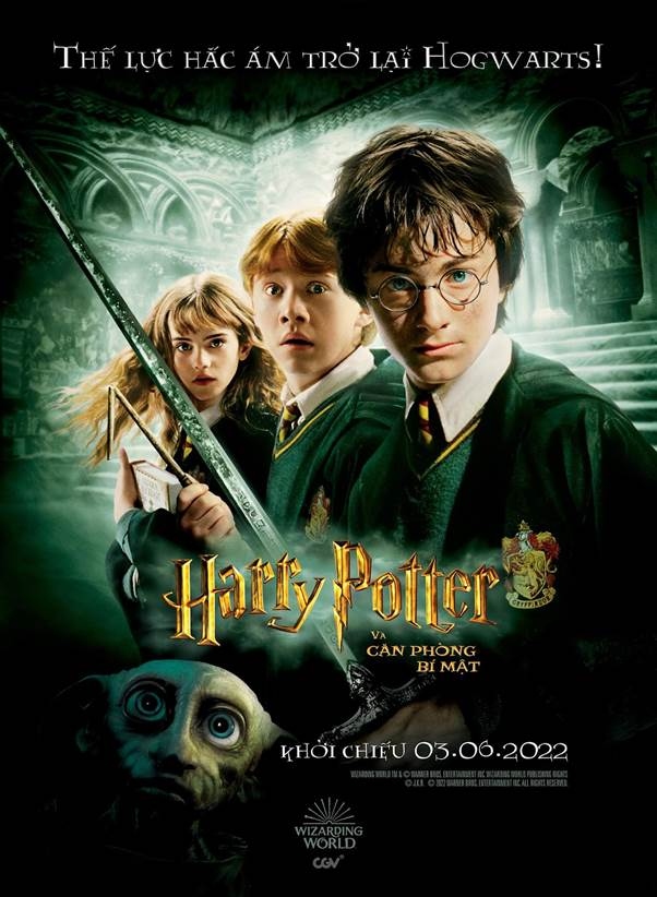 Ba phần phim đầu tiên của "Harry Potter" công chiếu tại phòng vé Việt