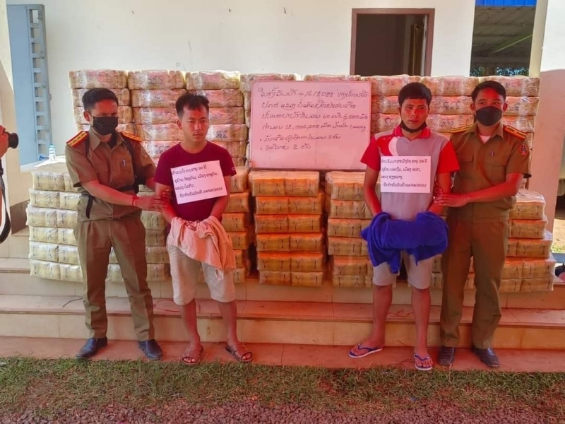 Lào bắt giữ một vụ vận chuyển hơn 12 triệu viên ma túy