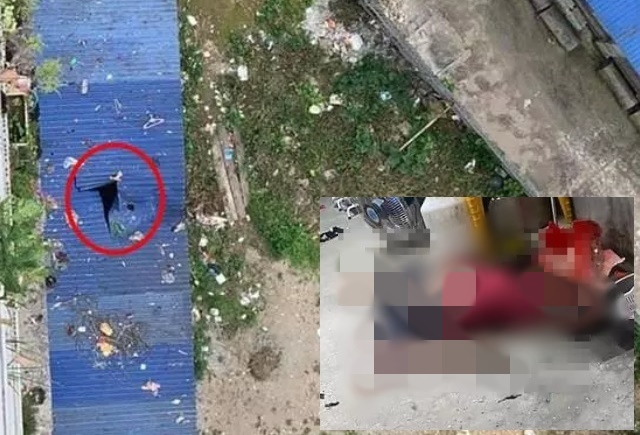 Khám nghiệm hiện trường vụ nam thanh niên đu dây từ tầng 11 ngã tử vong ở Thái Nguyên