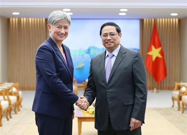 Thủ tướng Chính phủ Phạm Minh Chính tiếp Bộ trưởng Ngoại giao Australia
