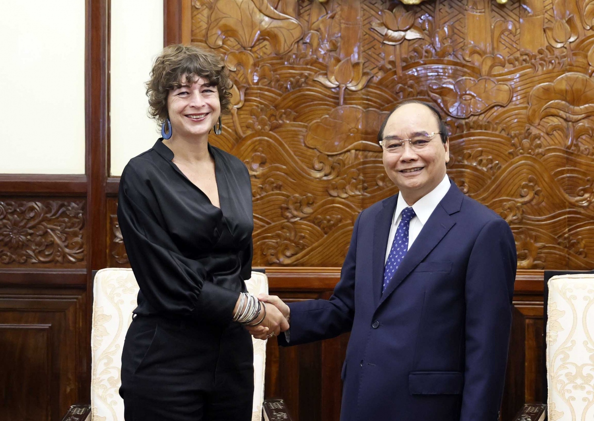 Chủ tịch nước Nguyễn Xuân Phúc tiếp Đại sứ Hà Lan, Thụy Sỹ đến chào từ biệt