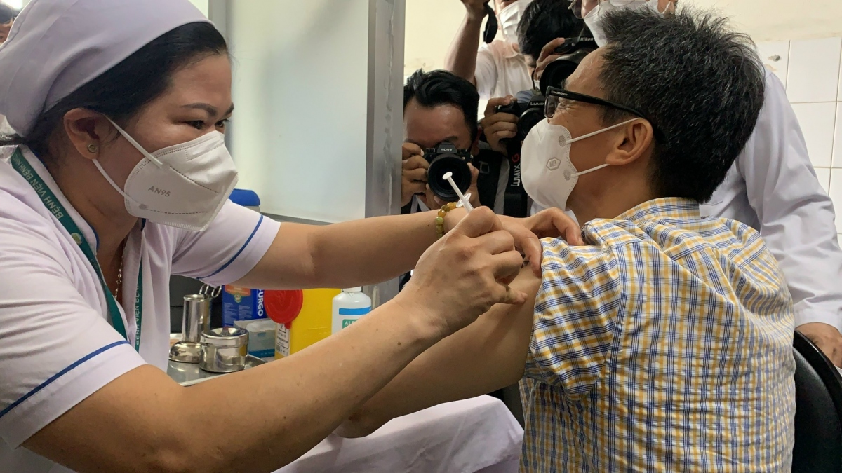 Hơn 600.000 lượt người đã tiêm vaccine COVID-19 trong đợt cao điểm tại TP.HCM