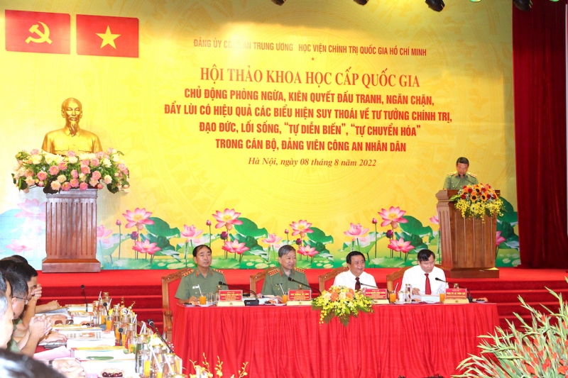 Hội thảo khoa học quốc gia về xây dựng, chỉnh đốn Đảng trong CAND