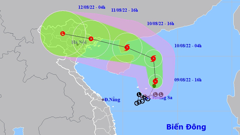 Bão số 2 có thể ảnh hưởng trực tiếp đến khu vực Đông Bắc