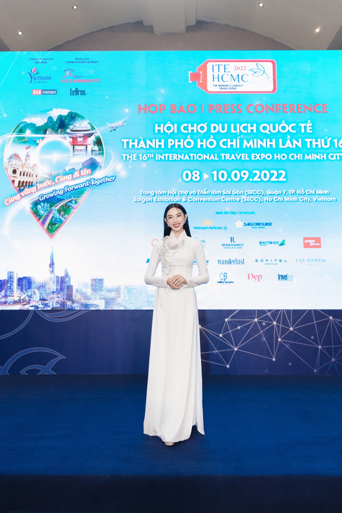 Hoa hậu Thùy Tiên trở thành đại sứ Hội chợ du lịch quốc tế TP.HCM