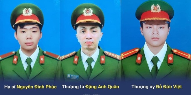 Truy tặng Bằng khen cho 3 chiến sĩ dũng cảm hy sinh khi chữa cháy