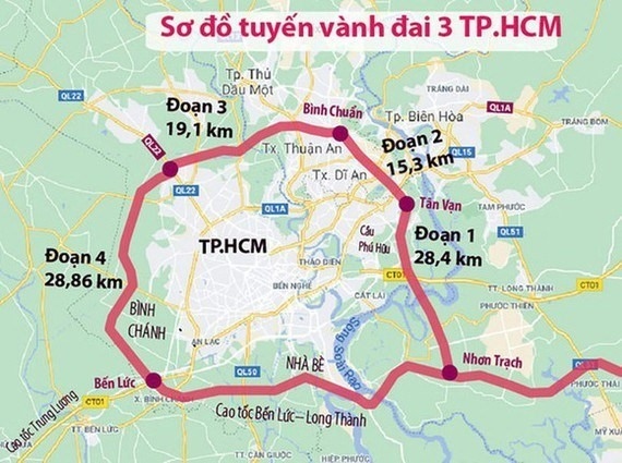 Chính phủ quyết nghị khởi công xây dựng đường Vành đai 3 TP.HCM vào 30/6/2023