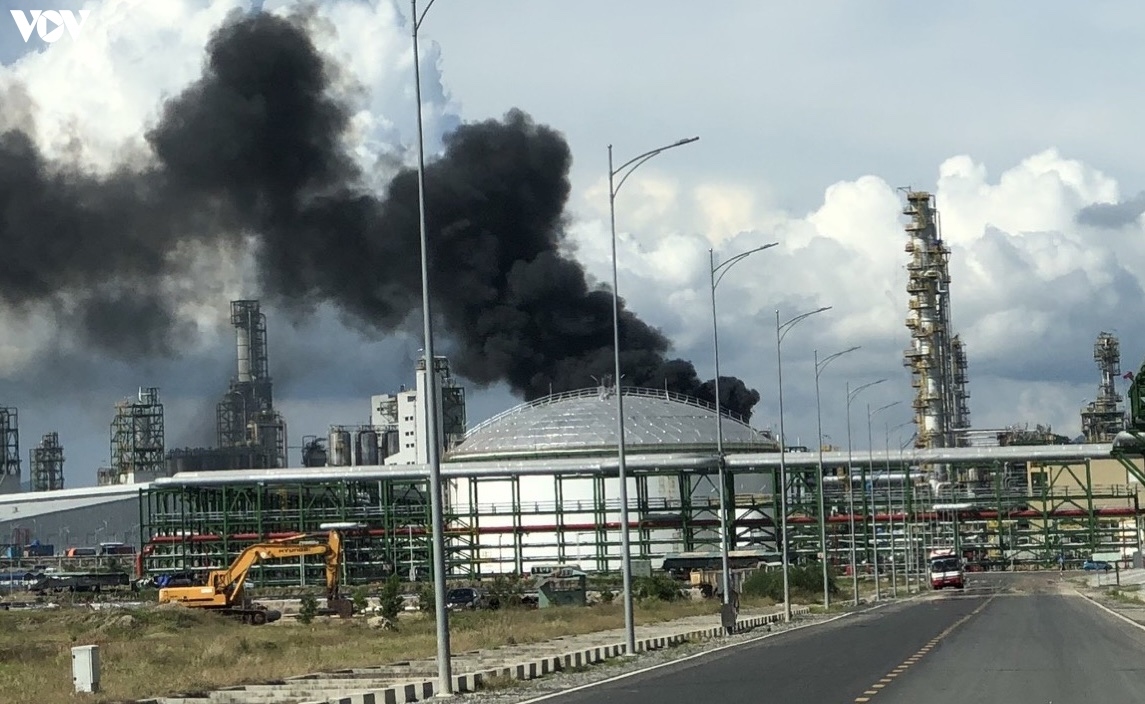 Kịp thời khống chế hoả hoạn tại Dự án hoá dầu ở Bà Rịa – Vũng Tàu