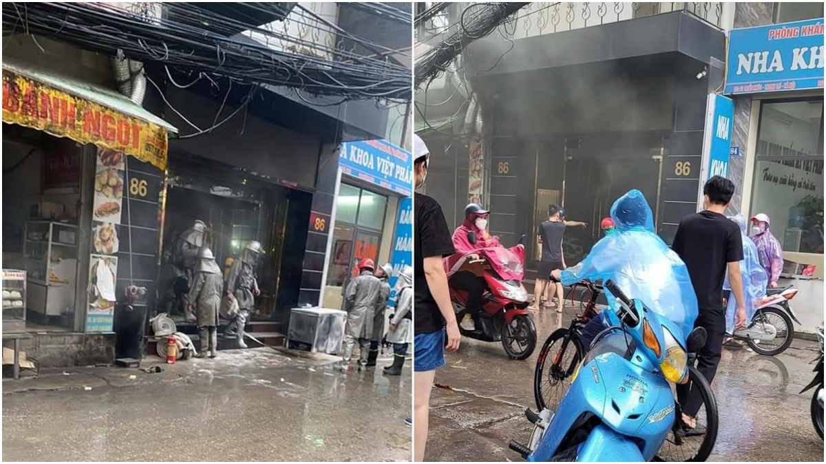 Cháy nhà dân trên phố Triều Khúc, Hà Nội