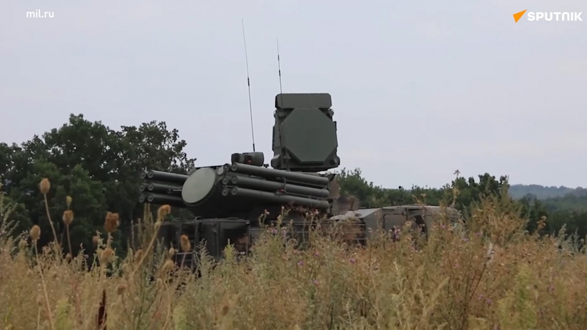 Pháo tự hành Pantsir của Nga phát hiện và tiêu diệt UAV