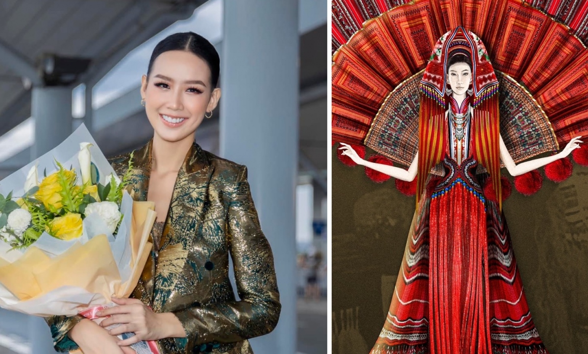 Lộ diện trang phục dân tộc của Á hậu Bảo Ngọc tại Hoa hậu Liên lục địa 2022