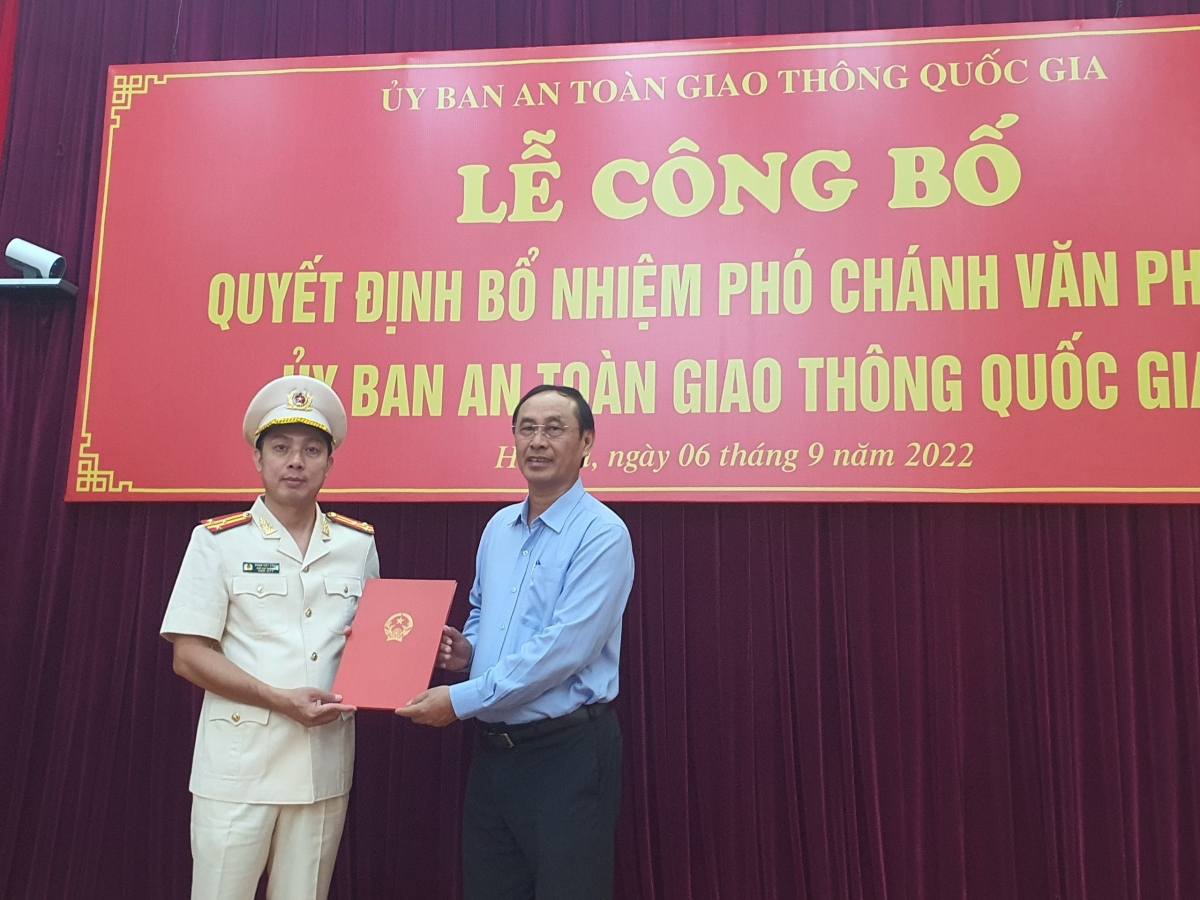 Biệt phái Cục phó Cục CSGT làm Phó chánh Văn phòng Uỷ ban ATGT Quốc gia