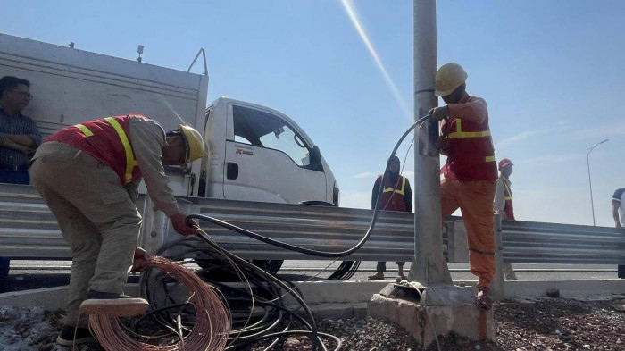 Cao tốc Vân Đồn-Móng Cái bị cắt trộm cả nghìn mét dây điện và thiết bị chiếu sáng