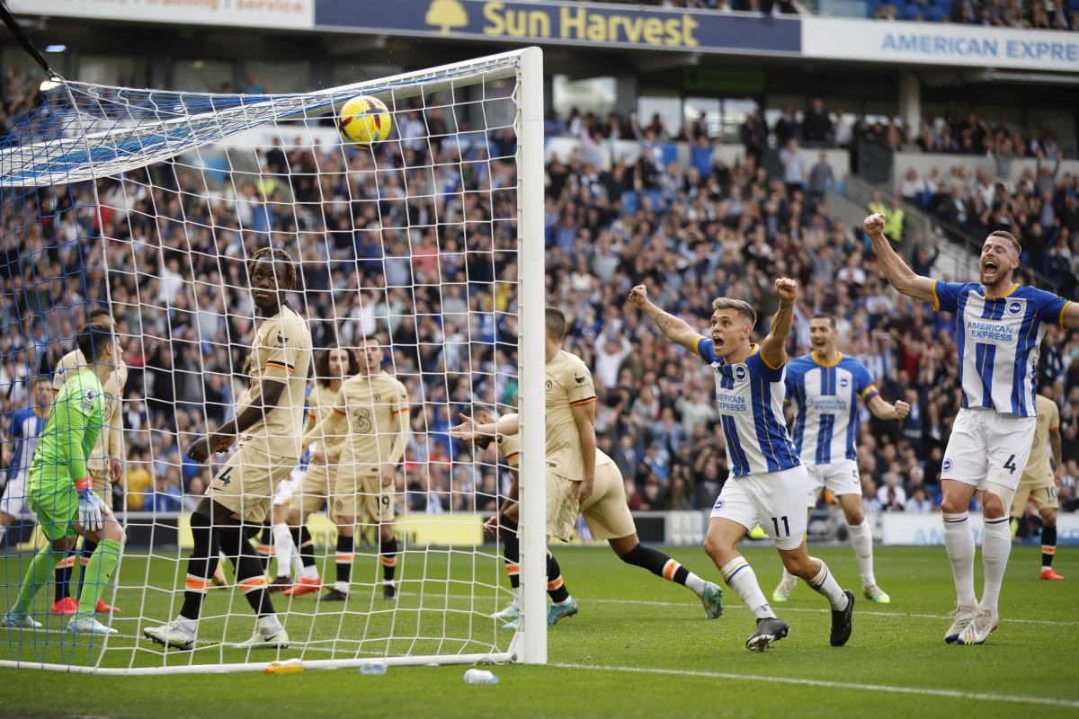 Brighton "vùi dập" Chelsea khiến ngày trở về của HLV Graham Potter thành ác mộng