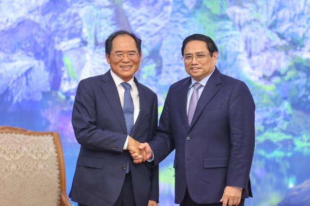 Thủ tướng Chính phủ Phạm Minh Chính tiếp Đại sứ Hàn Quốc chào từ biệt