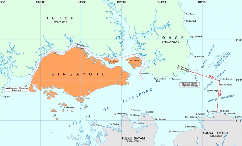 Tranh chấp lãnh hải Singapore-Malaysia nóng trở lại