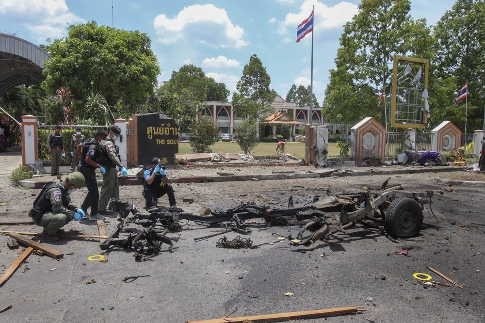 Nổ bom xe khiến hơn 30 người thương vong ở miền nam Thái Lan
