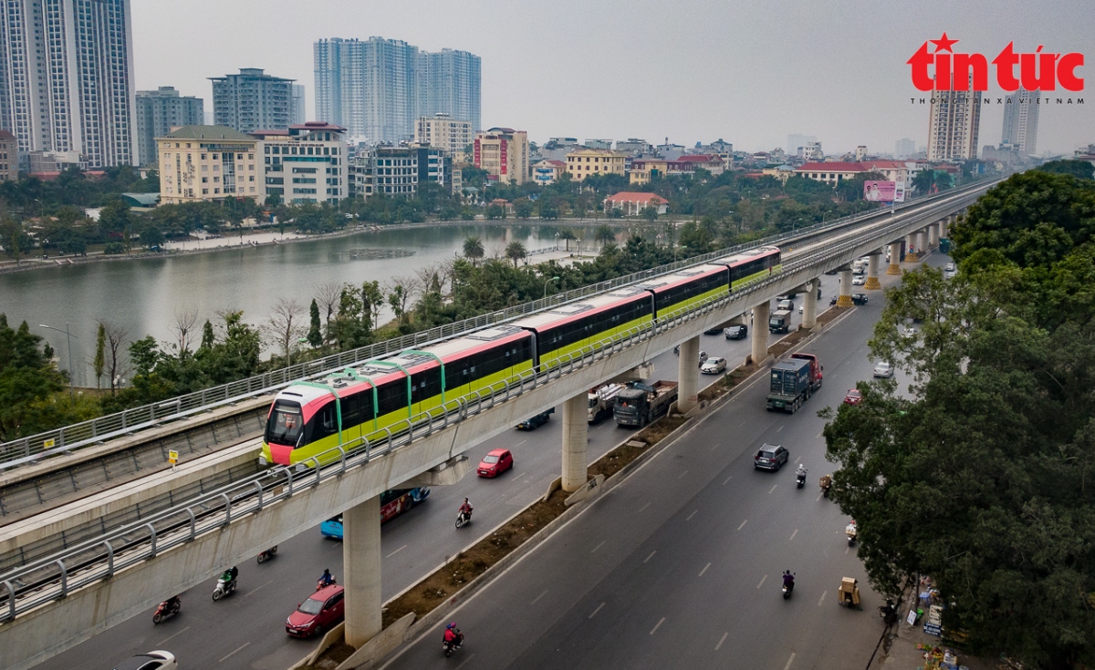 Metro Nhổn - Ga Hà Nội: Chạy thử đoạn trên cao vào tháng 12/2022