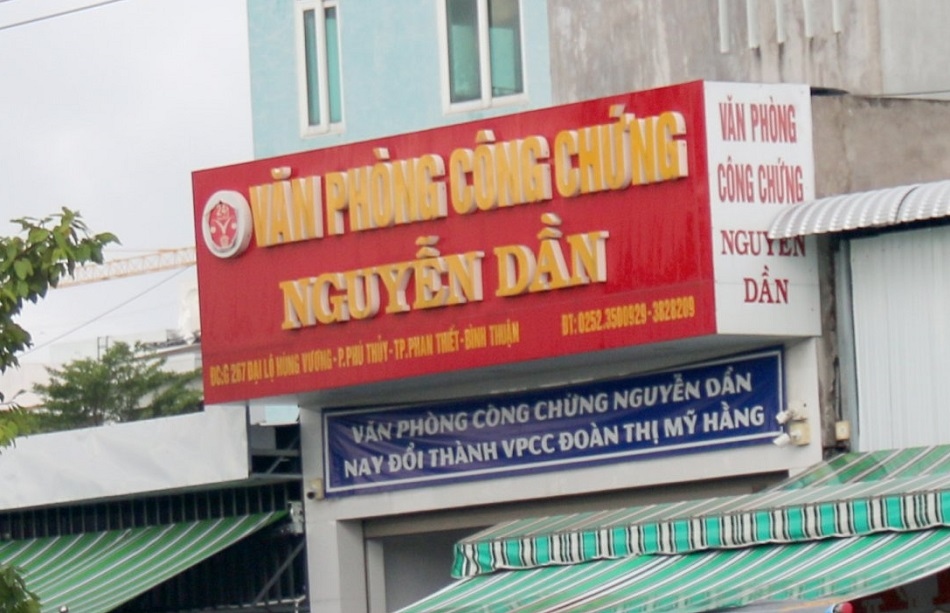 Khởi tố nguyên Trưởng Văn phòng công chứng ở Bình Thuận