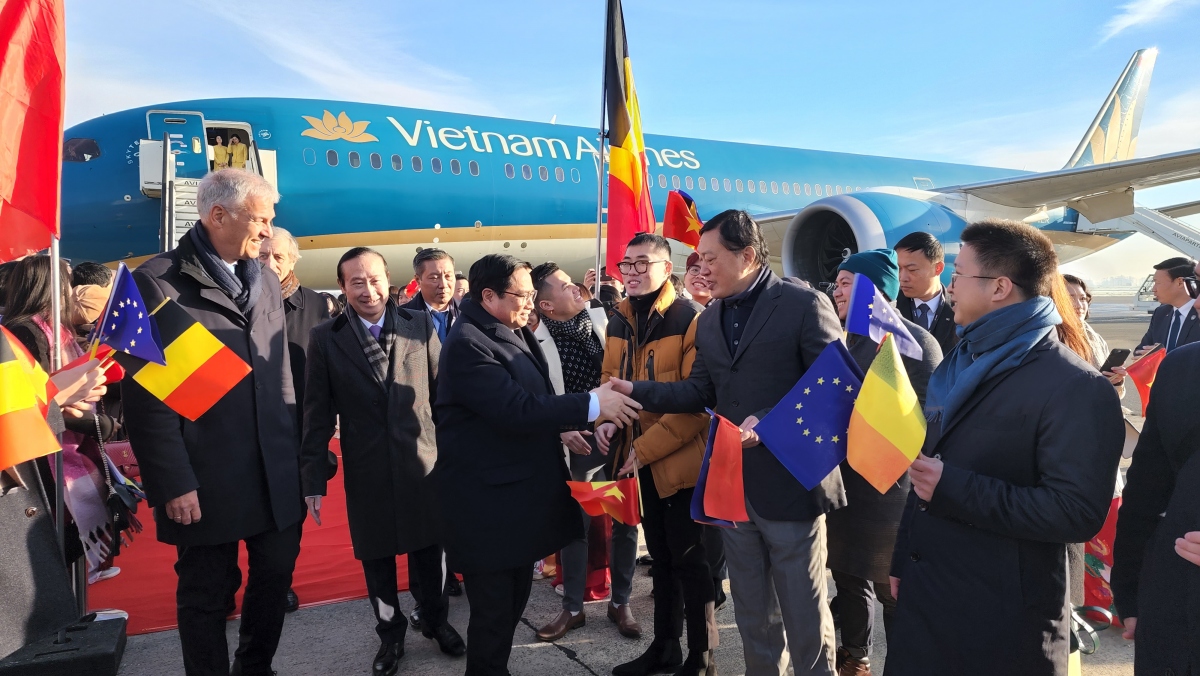 Thủ tướng Phạm Minh Chính kết thúc chuyến thăm Hà Lan, bắt đầu chuyến thăm Bỉ