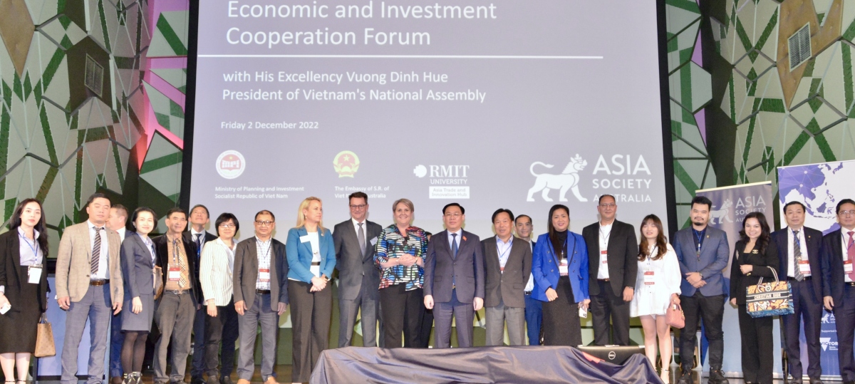 Chủ  tịch Quốc hội Vương Đình Huệ dự Diễn đàn hợp tác kinh tế Việt Nam-Australia