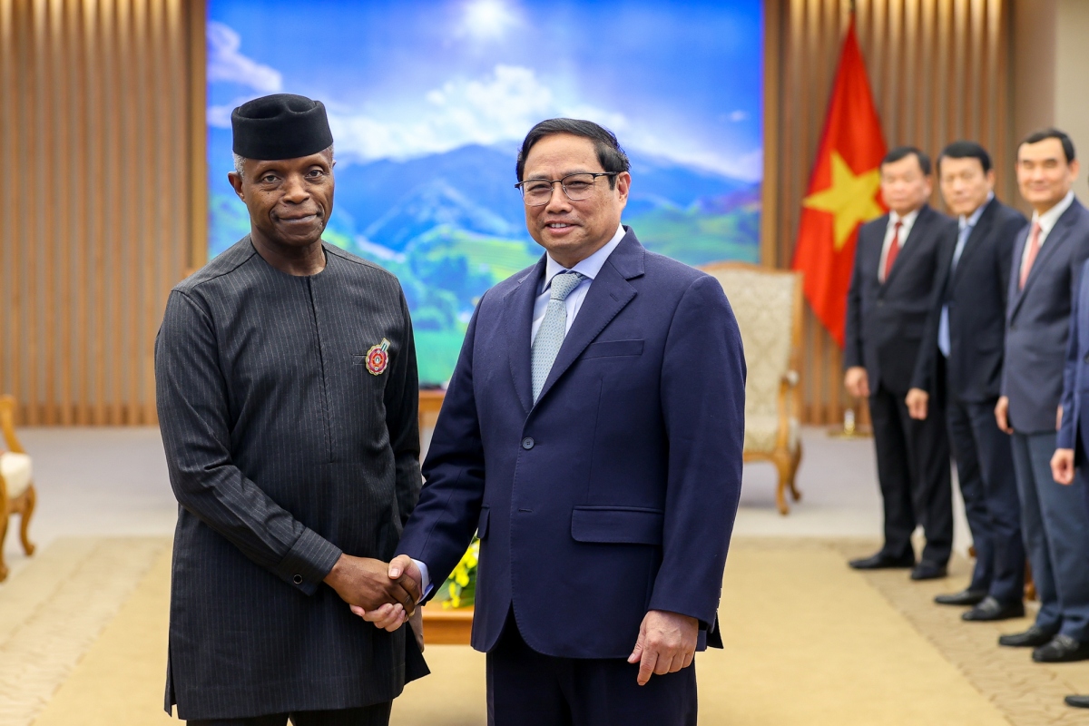 Thủ tướng Phạm Minh Chính tiếp Phó Tổng thống Nigeria Yemi Osinbajo