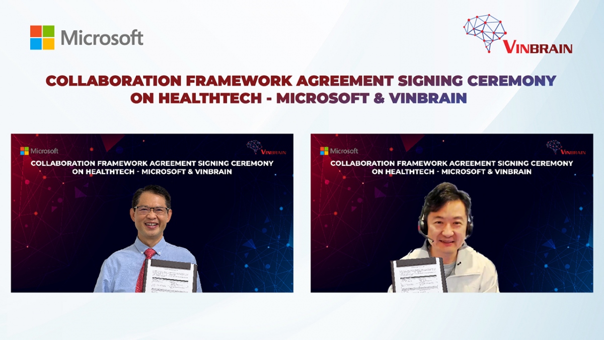 VinBrain và Microsoft hợp tác phát triển trí tuệ nhân tạo trong y tế